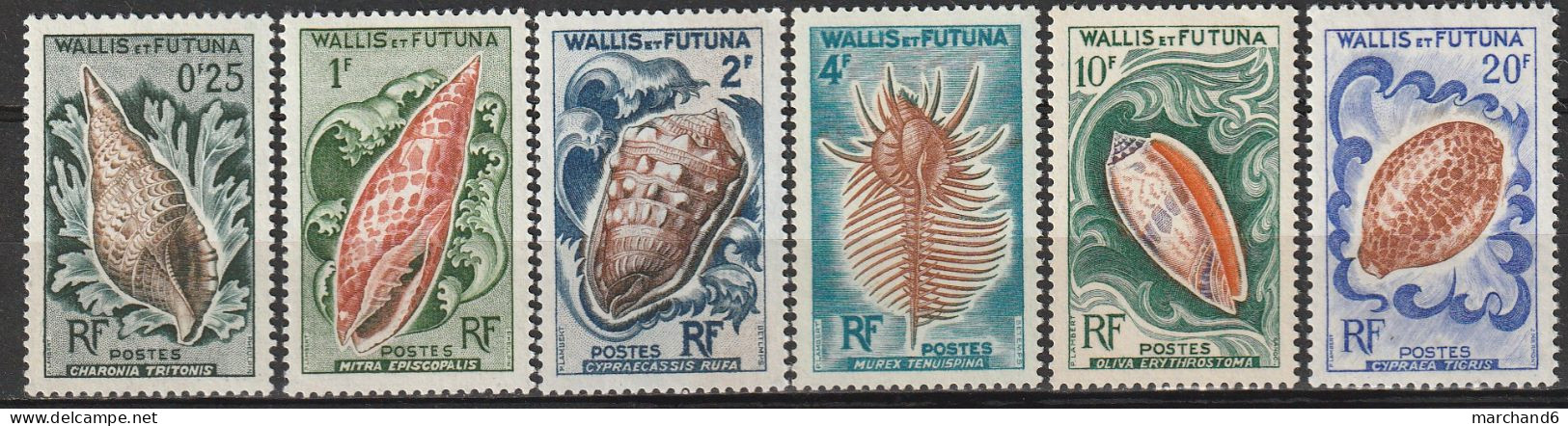 Wallis Et Futuna Faune Coquillages  N°162/167 **neuf - Ongebruikt