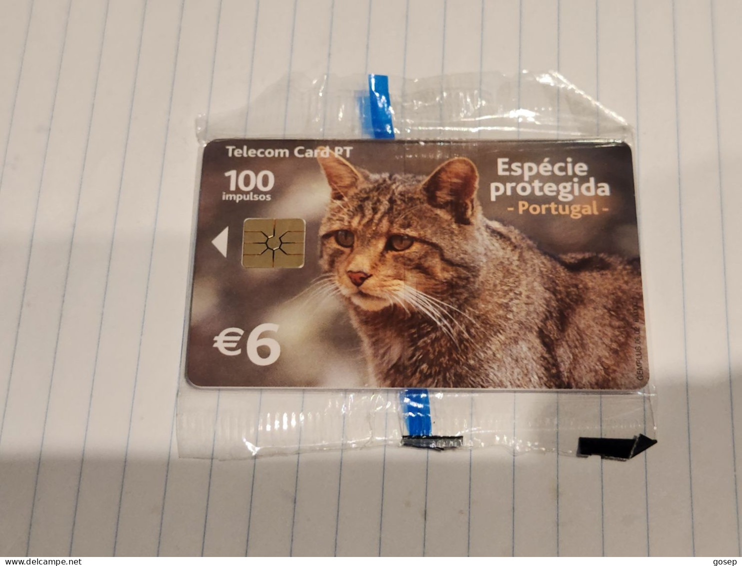 PORTUGAL-(PT357)-Fauna-Gato Bravo-(25)(100units-6€)(1.6.02)(tirage-60.000)(29090D7)-NEW CARD+1card Prepiad Free - Portugal