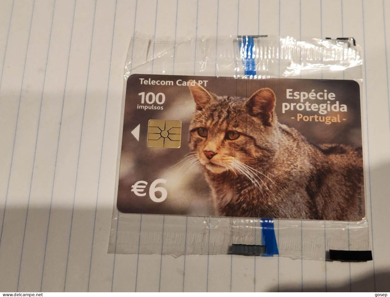 PORTUGAL-(PT357)-Fauna-Gato Bravo-(27)(100units-6€)(1.6.02)(tirage-60.000)(29090ES)-NEW CARD+1card Prepiad Free - Portugal