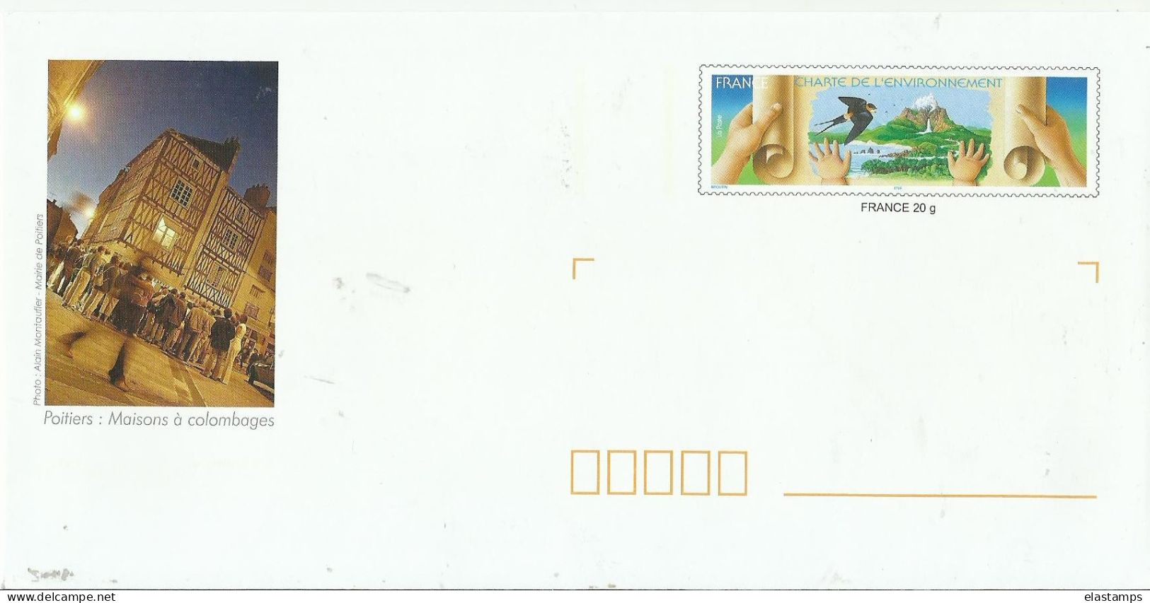FR CV /GS - Bigewerkte Envelop  (voor 1995)