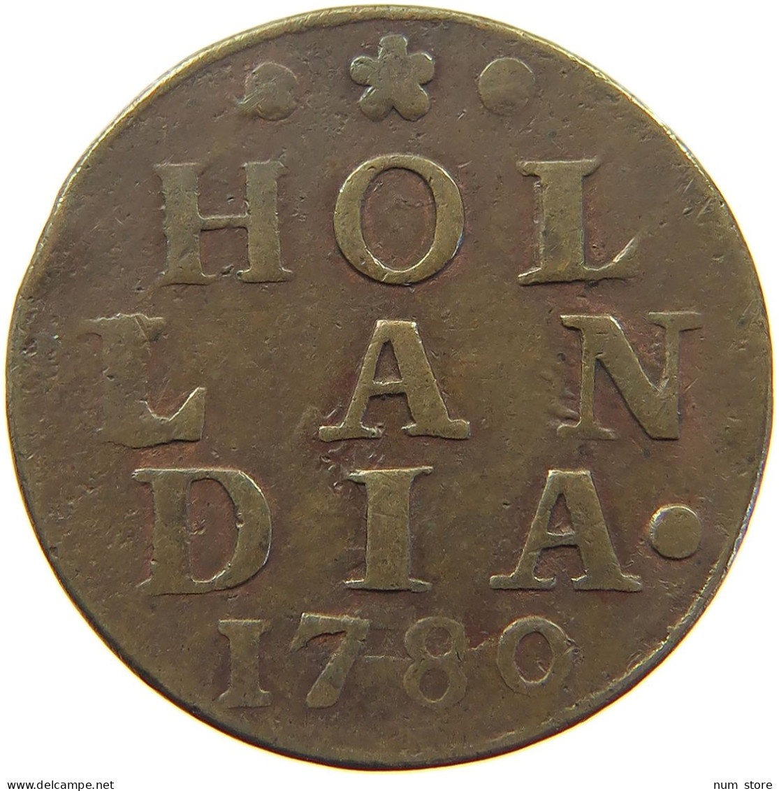 NETHERLANDS HOLLAND DUIT 1780  #c062 0095 - Monete Provinciali