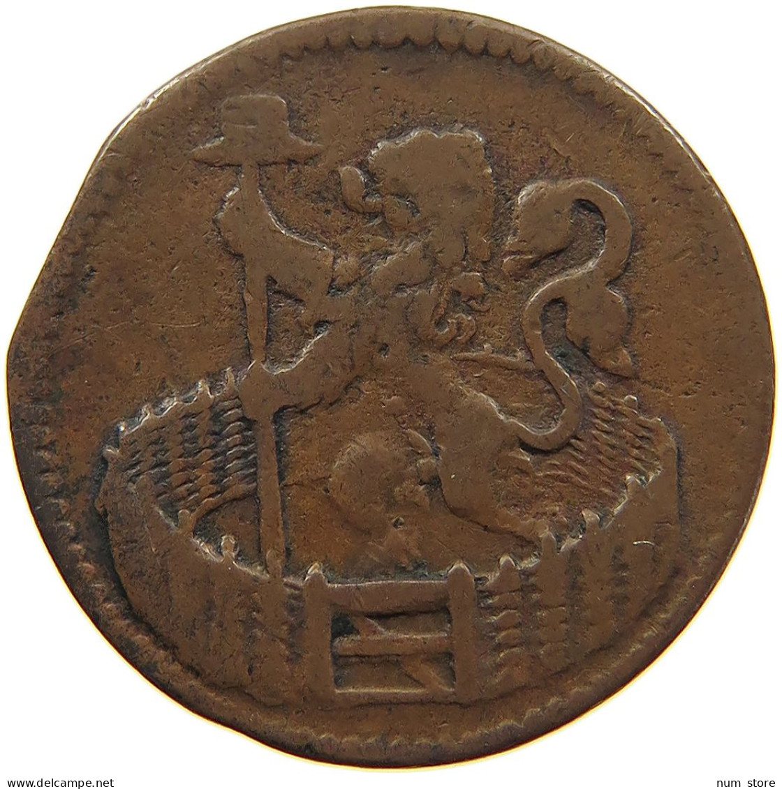 NETHERLANDS HOLLAND DUIT 1702  #c063 0579 - Provincial Coinage