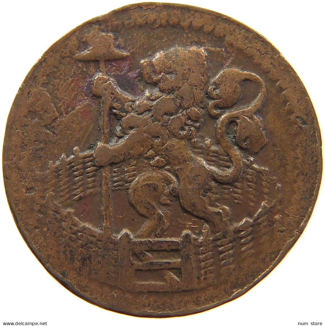 NETHERLANDS HOLLAND DUIT 1702  #c062 0097 - Provincial Coinage