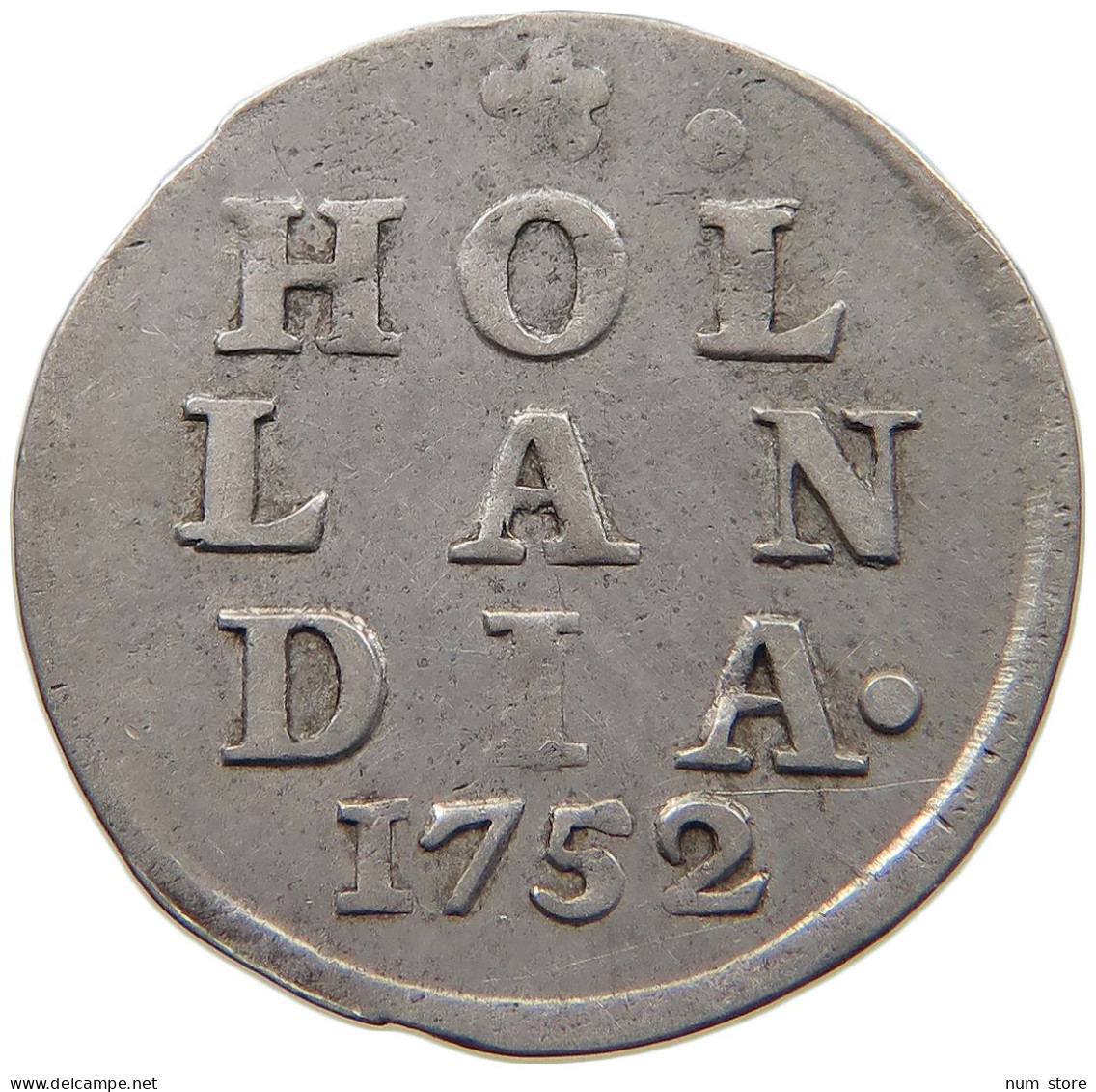 NETHERLANDS HOLLAND 2 STUIVERS 1752  #c004 0233 - Provinciale Munten