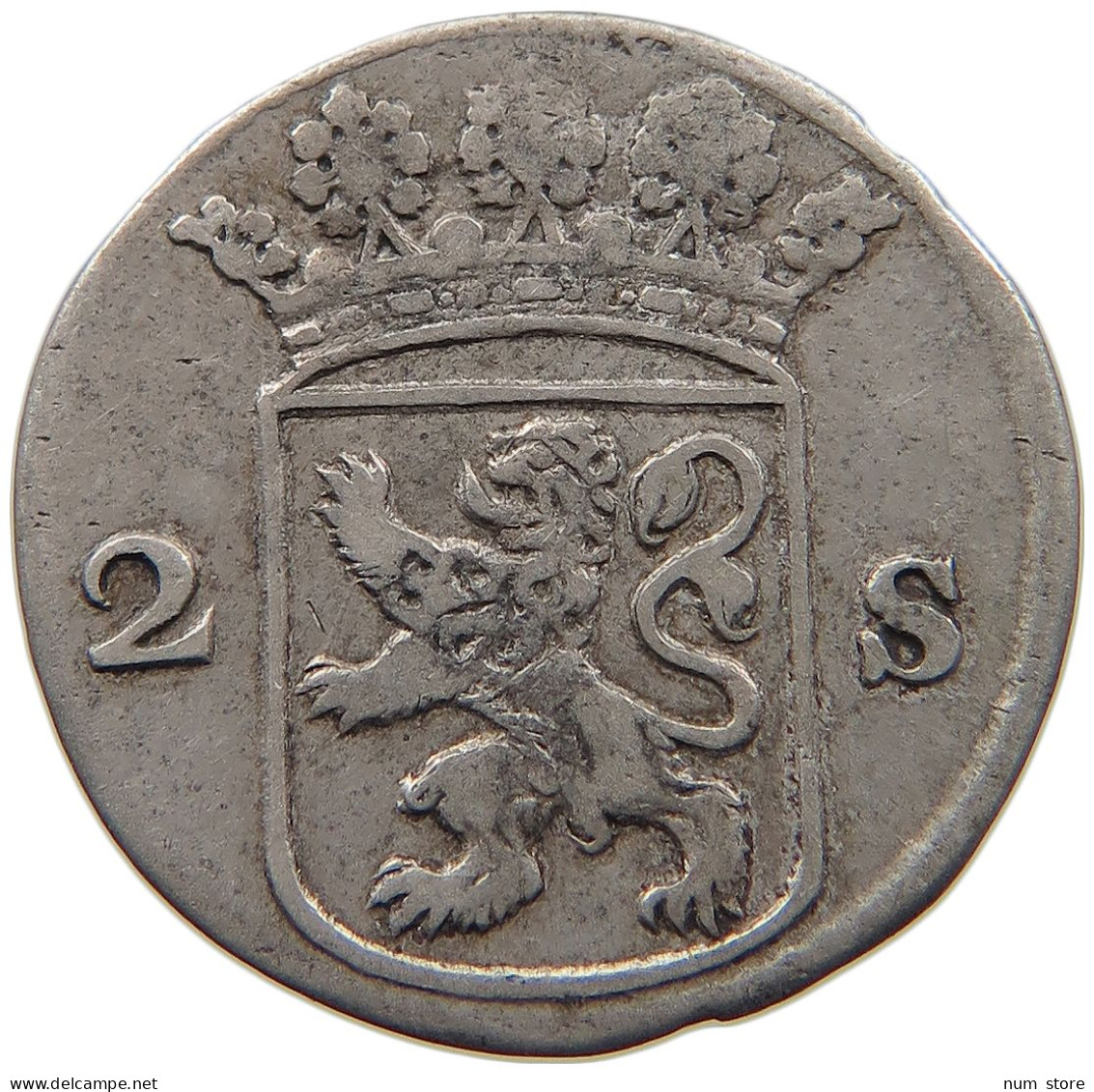 NETHERLANDS HOLLAND 2 STUIVERS 1752  #c004 0233 - Monete Provinciali