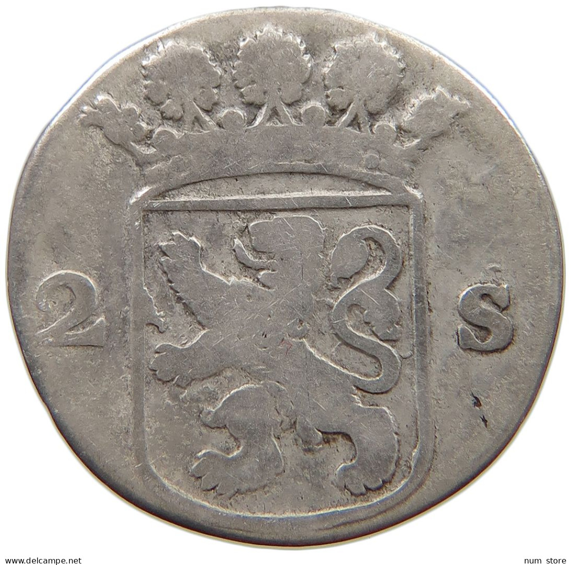NETHERLANDS HOLLAND 2 STUIVERS 1736  #a082 0437 - Monnaies Provinciales