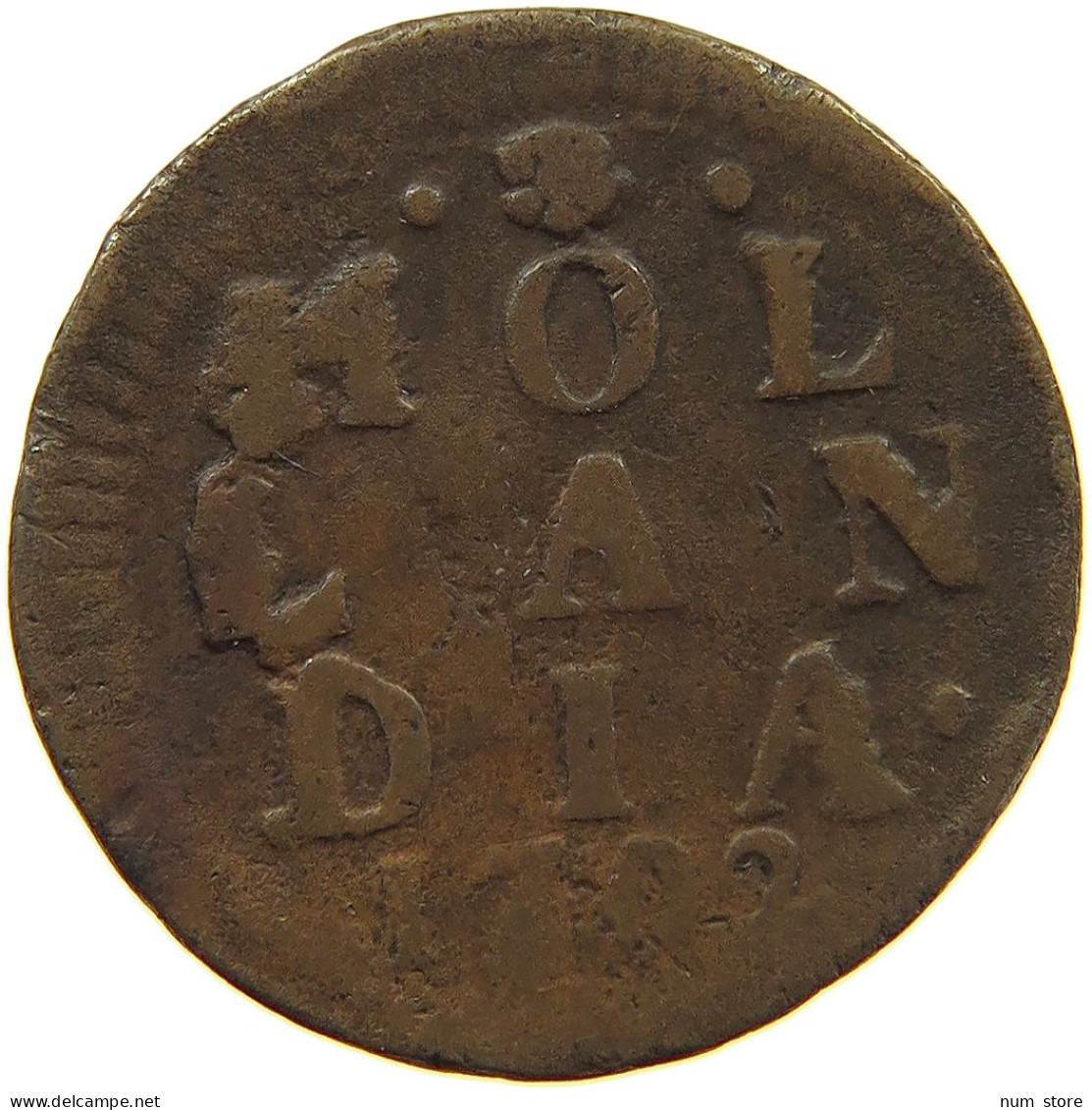 NETHERLANDS HOLLAND DUIT 1702  #a085 0251 - Provincial Coinage