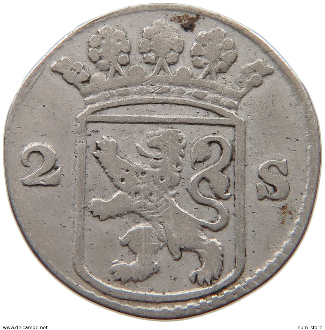 NETHERLANDS HOLLAND 2 STUIVERS 1757  #a082 0433 - Monnaies Provinciales