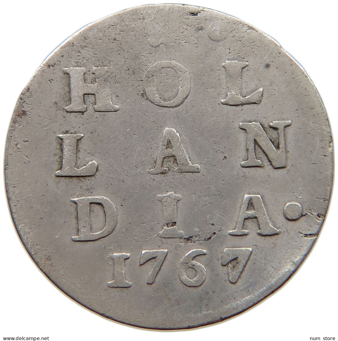 NETHERLANDS HOLLAND 2 STUIVERS 1767  #a082 0435 - Monete Provinciali