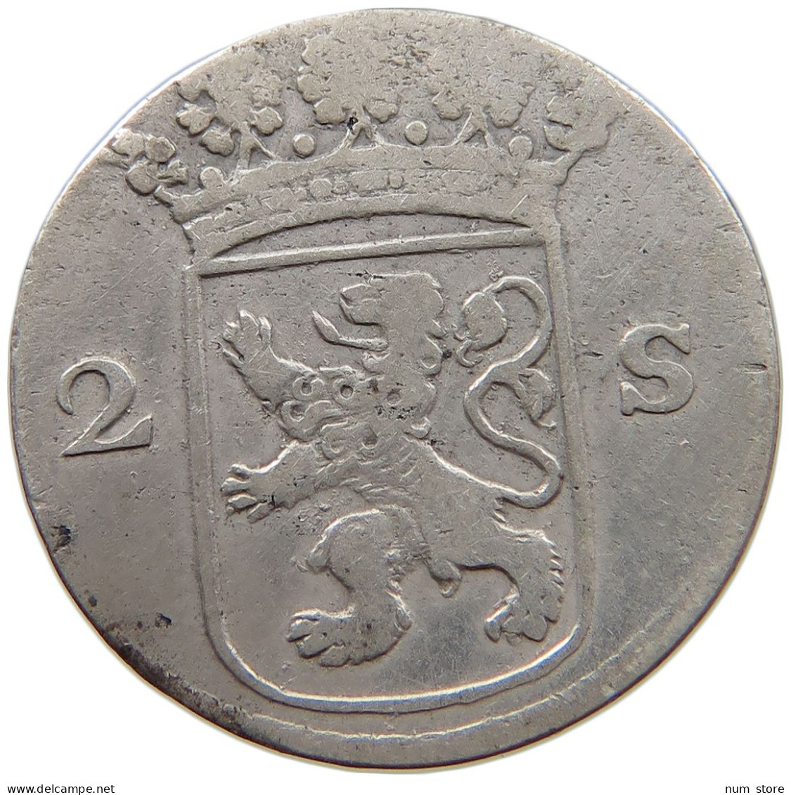 NETHERLANDS HOLLAND 2 STUIVERS 1767  #a082 0435 - Monnaies Provinciales