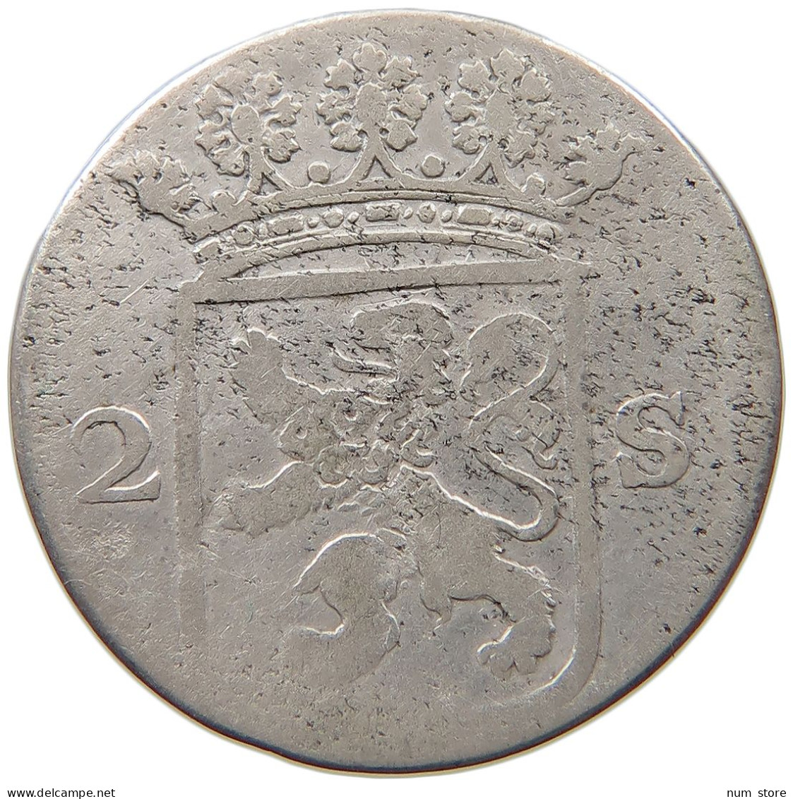 NETHERLANDS HOLLAND 2 STUIVERS 1775  #a033 0601 - Monedas Provinciales