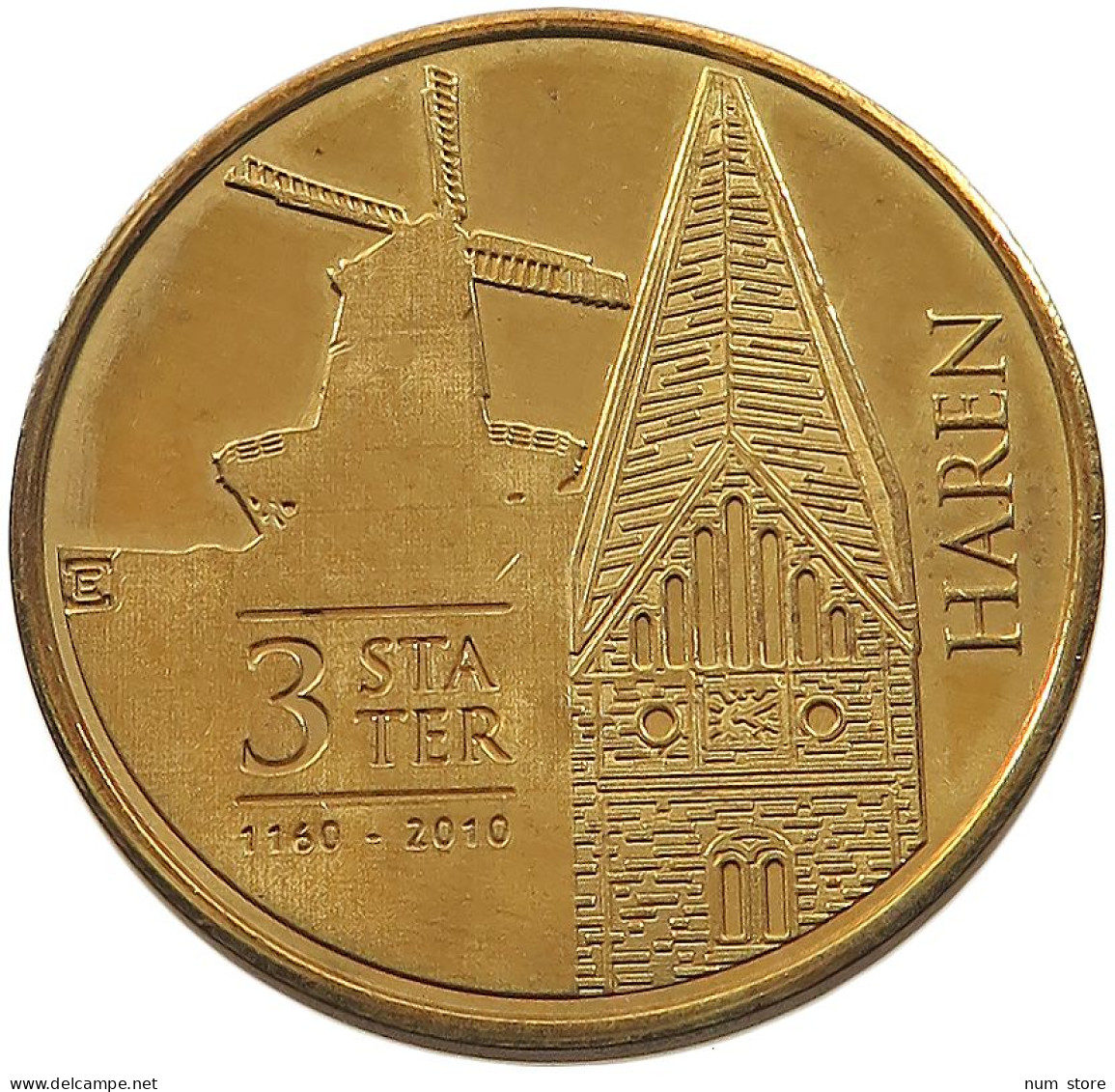 NETHERLANDS HAREN 3 STATER 2010  #sm04 0675 - Monnaies Provinciales