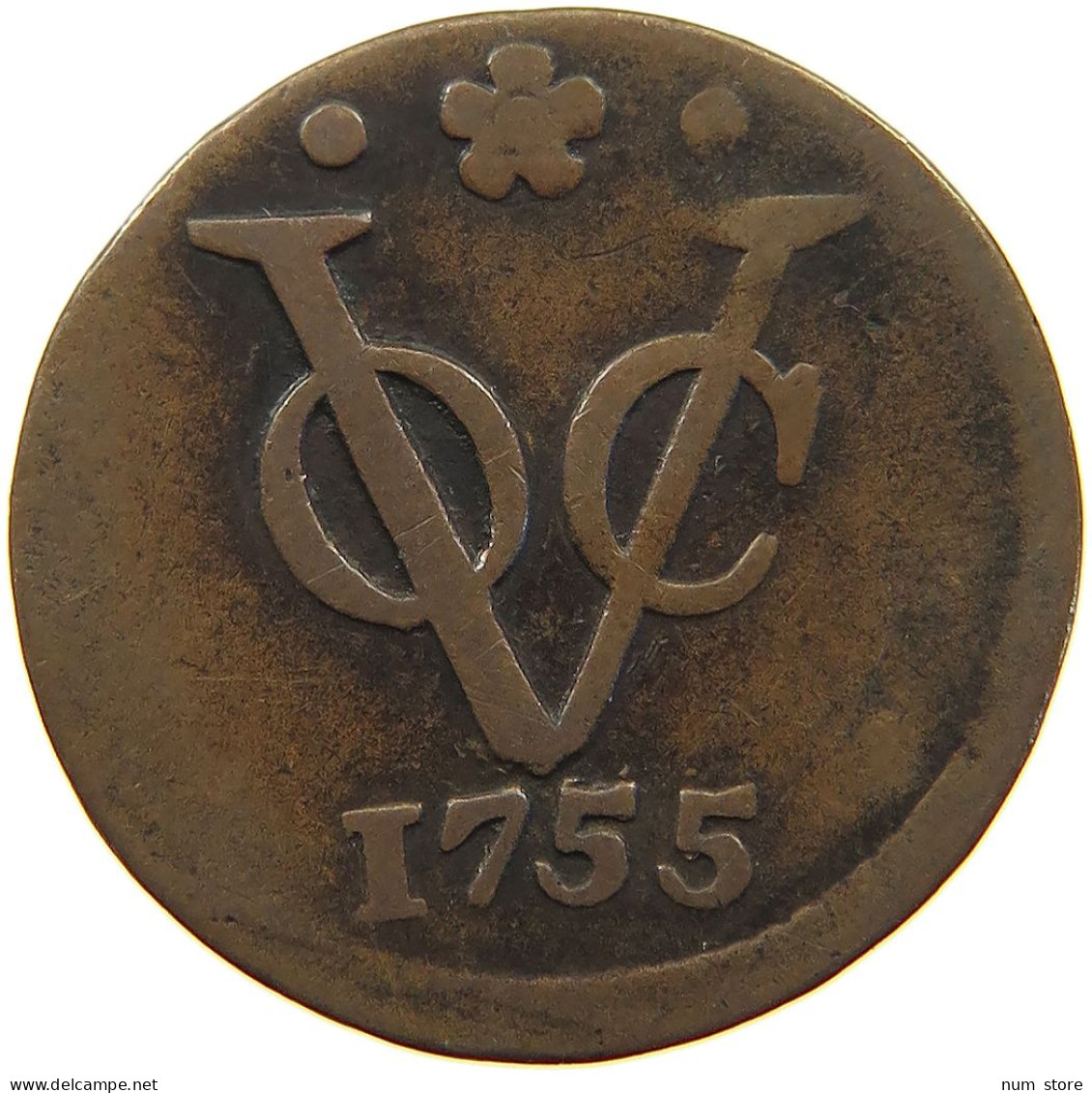 NETHERLANDS HOLLAND DUIT 1755  #a011 0213 - Monnaies Provinciales