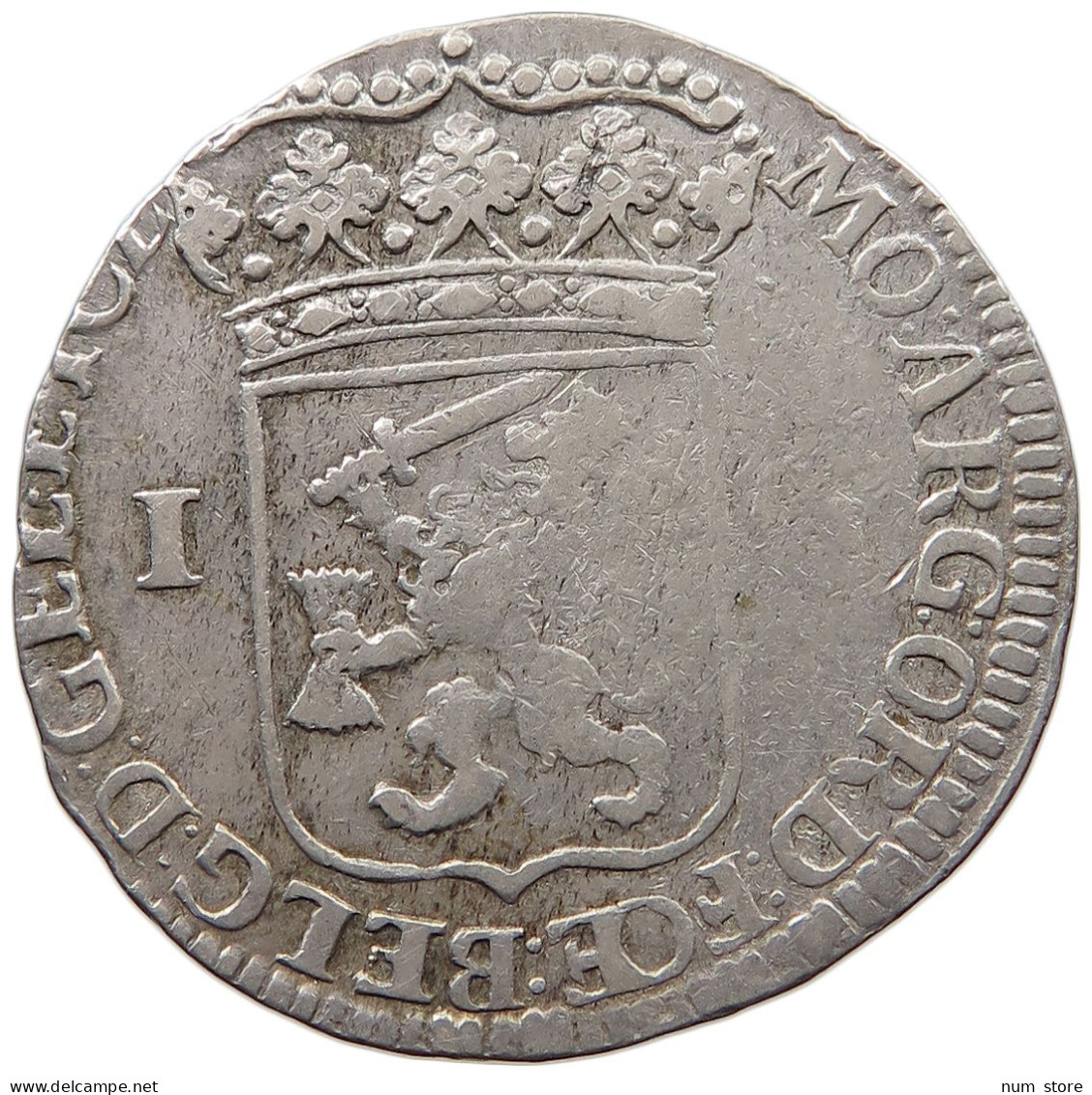 NETHERLANDS GELDERLAND GULDEN 1716  #t154 0403 - Monete Provinciali