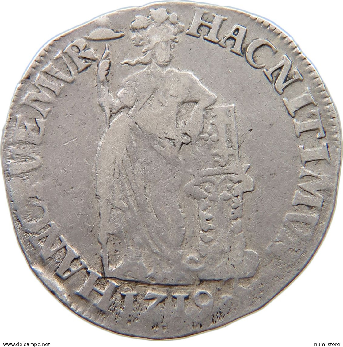 NETHERLANDS GELDERLAND GULDEN 1719  #t120 0187 - Monedas Provinciales