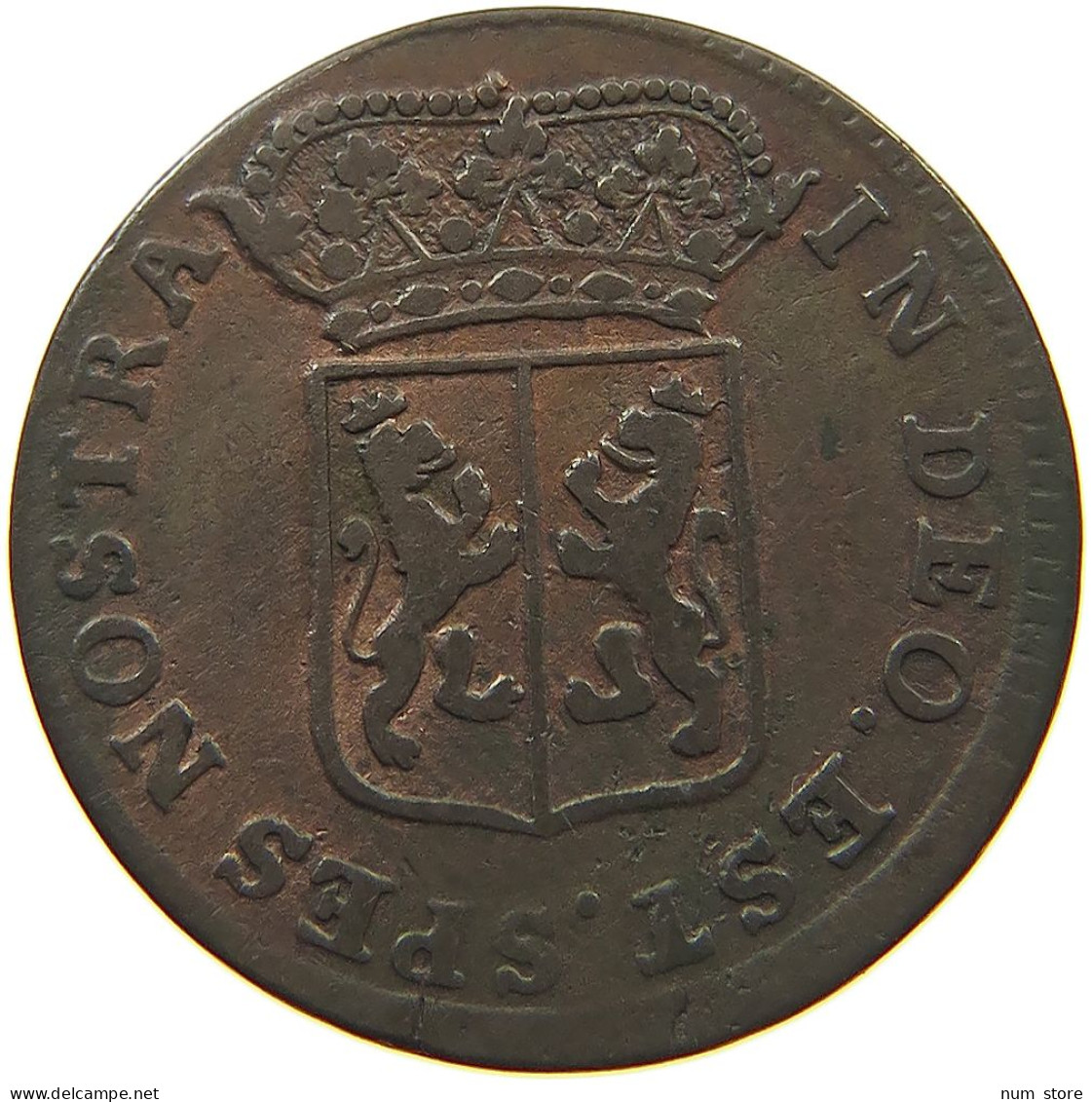 NETHERLANDS GELDERLAND DUIT 1759  #t152 0141 - Monedas Provinciales