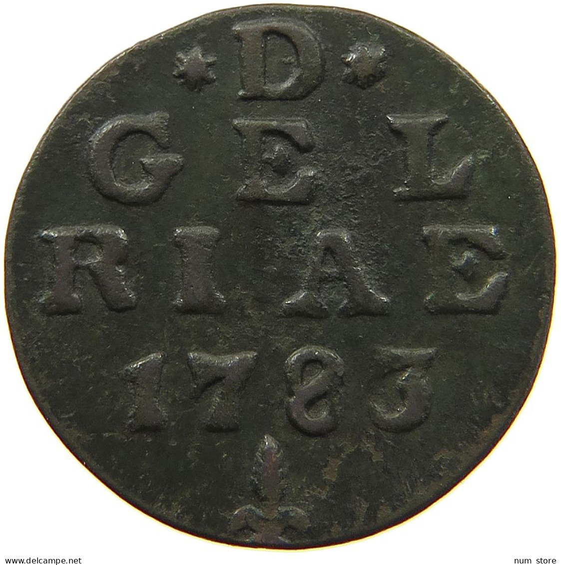 NETHERLANDS GELDERLAND DUIT 1783  #t113 0219 - Provincial Coinage