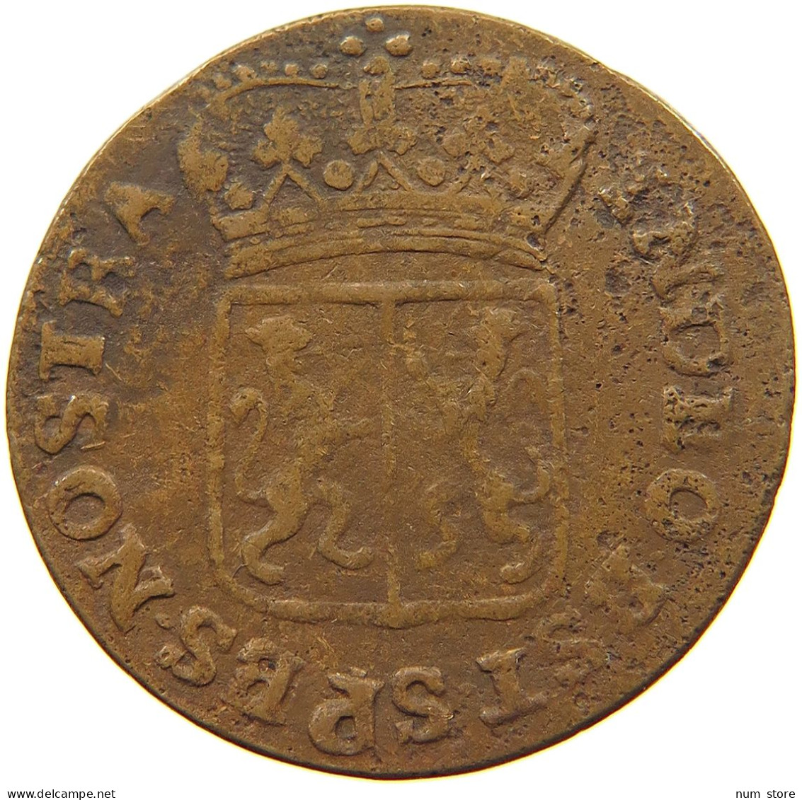 NETHERLANDS GELDERLAND DUIT 1786  #t110 0087 - Provincial Coinage