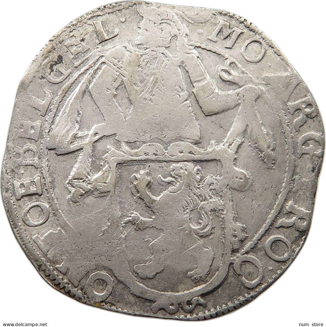 NETHERLANDS GELDERLAND DAALDER 1648 DOUBLE STRUCK DATE #t082 0225 - Provincial Coinage