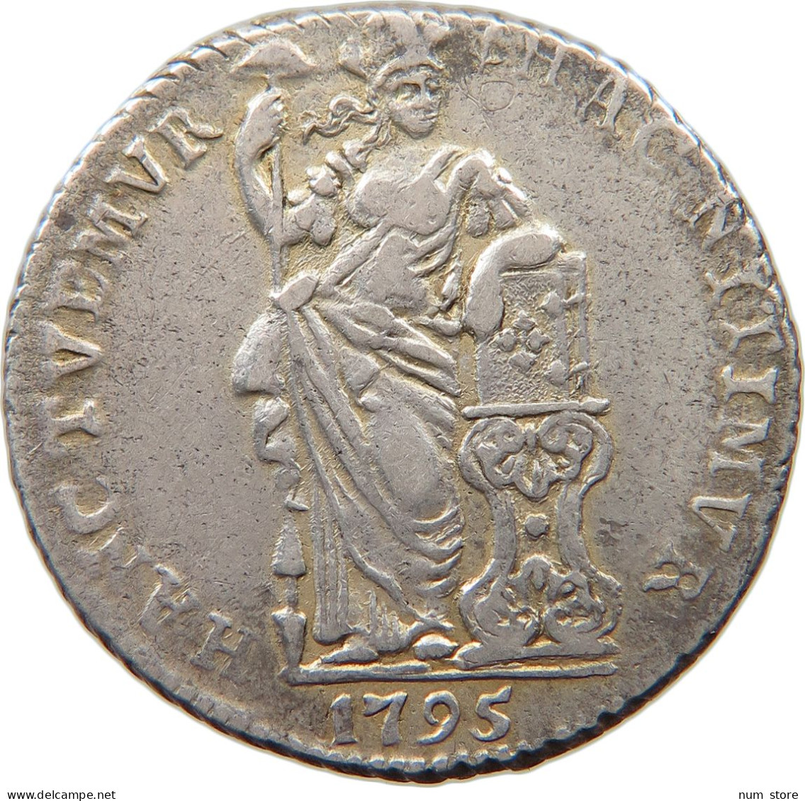 NETHERLANDS GELDERLAND GULDEN 1795  #t082 0161 - Provincial Coinage