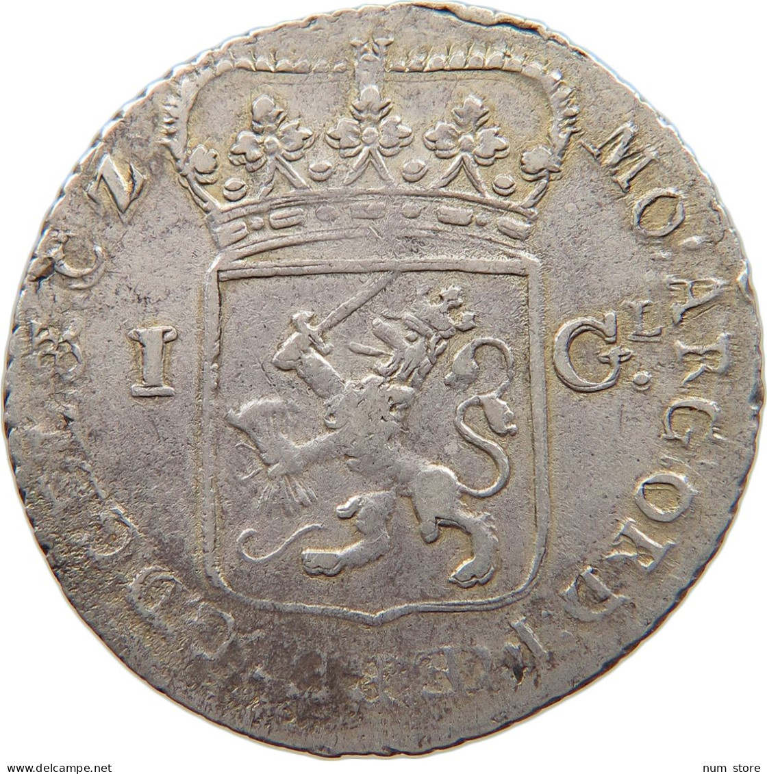 NETHERLANDS GELDERLAND GULDEN 1795  #t082 0161 - Monnaies Provinciales