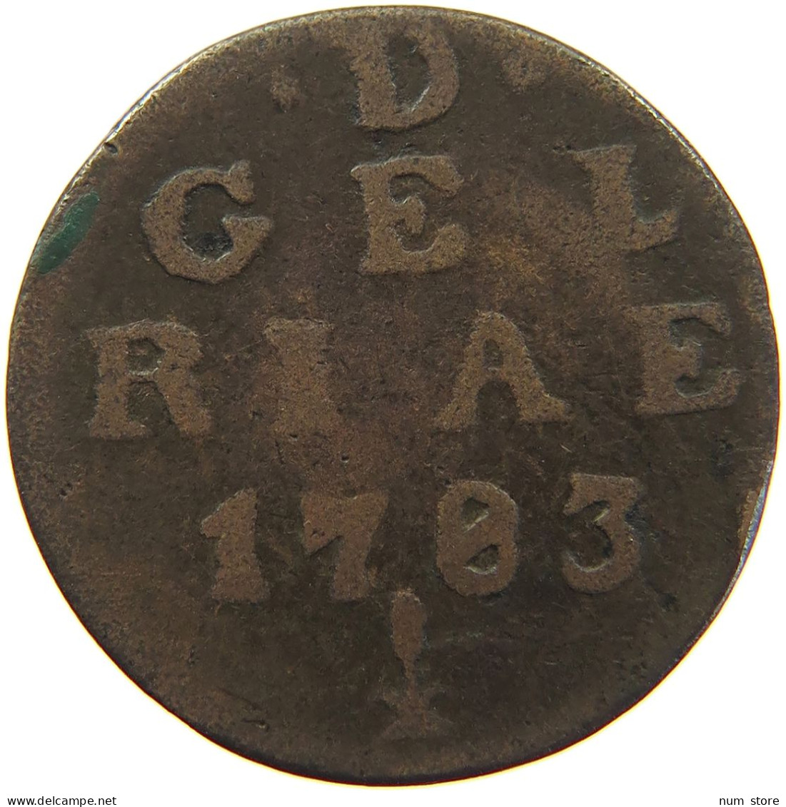 NETHERLANDS GELDERLAND DUIT 1783  #c063 0013 - Monedas Provinciales