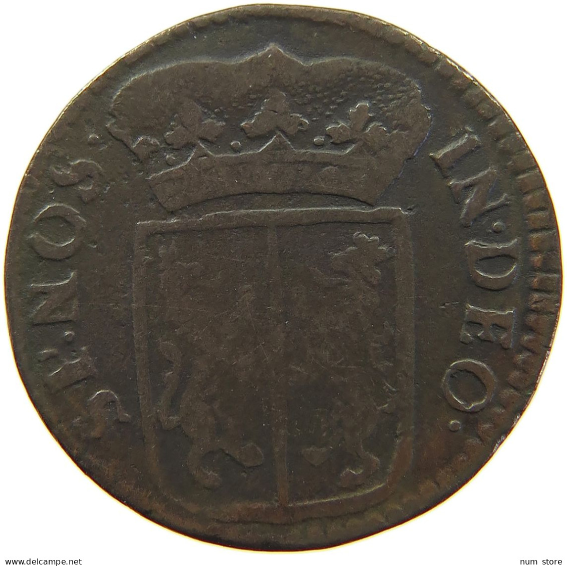 NETHERLANDS GELDERLAND DUIT 1739  #c063 0019 - Monedas Provinciales