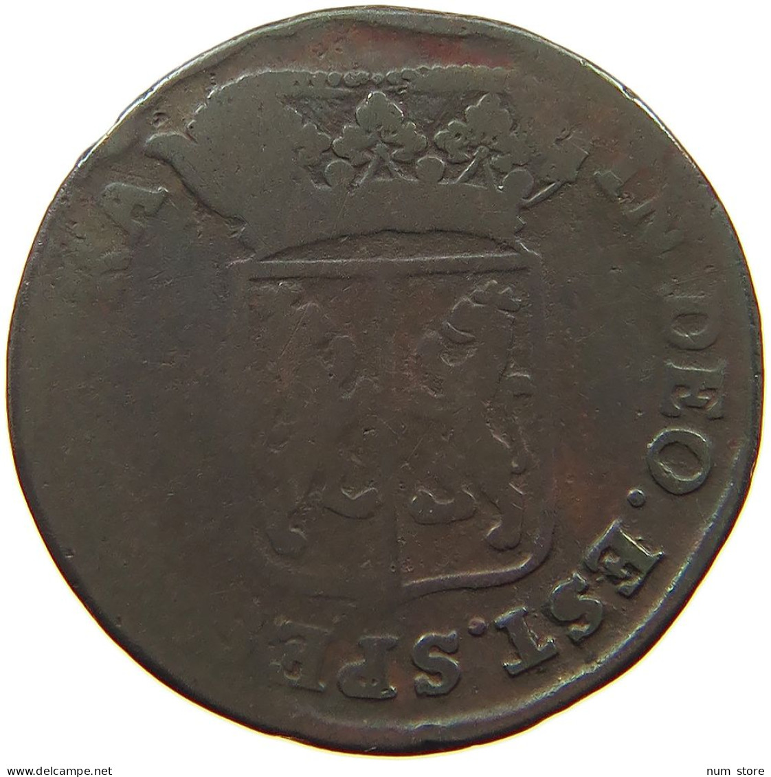 NETHERLANDS GELDERLAND DUIT 1760  #a095 0441 - Provincial Coinage