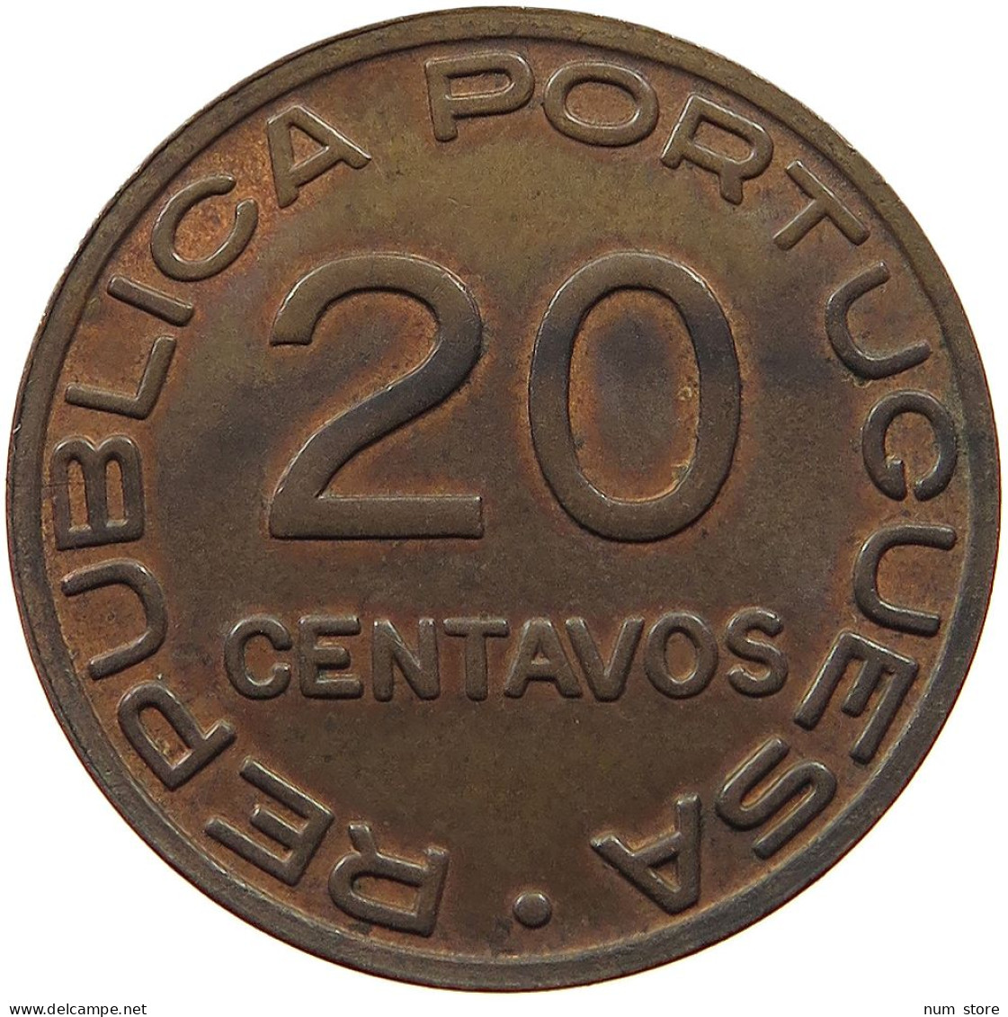 MOZAMBIQUE 20 CENTAVOS 1936  #t059 0401 - Mosambik