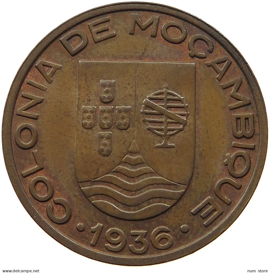 MOZAMBIQUE 20 CENTAVOS 1936  #t059 0401 - Mosambik