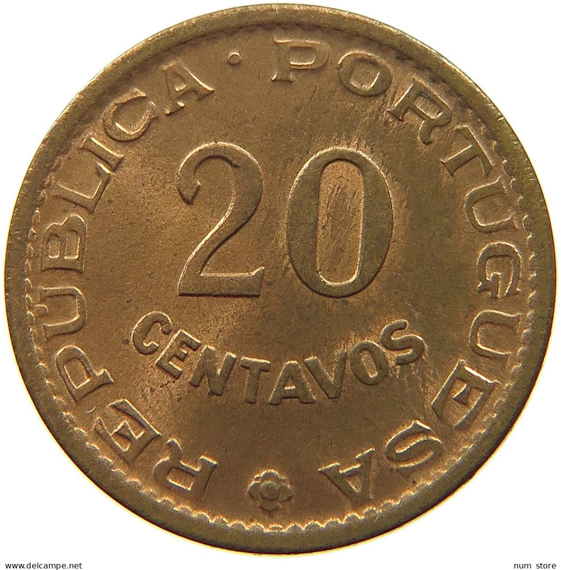 MOZAMBIQUE 20 CENTAVOS 1961  #t059 0417 - Mozambique