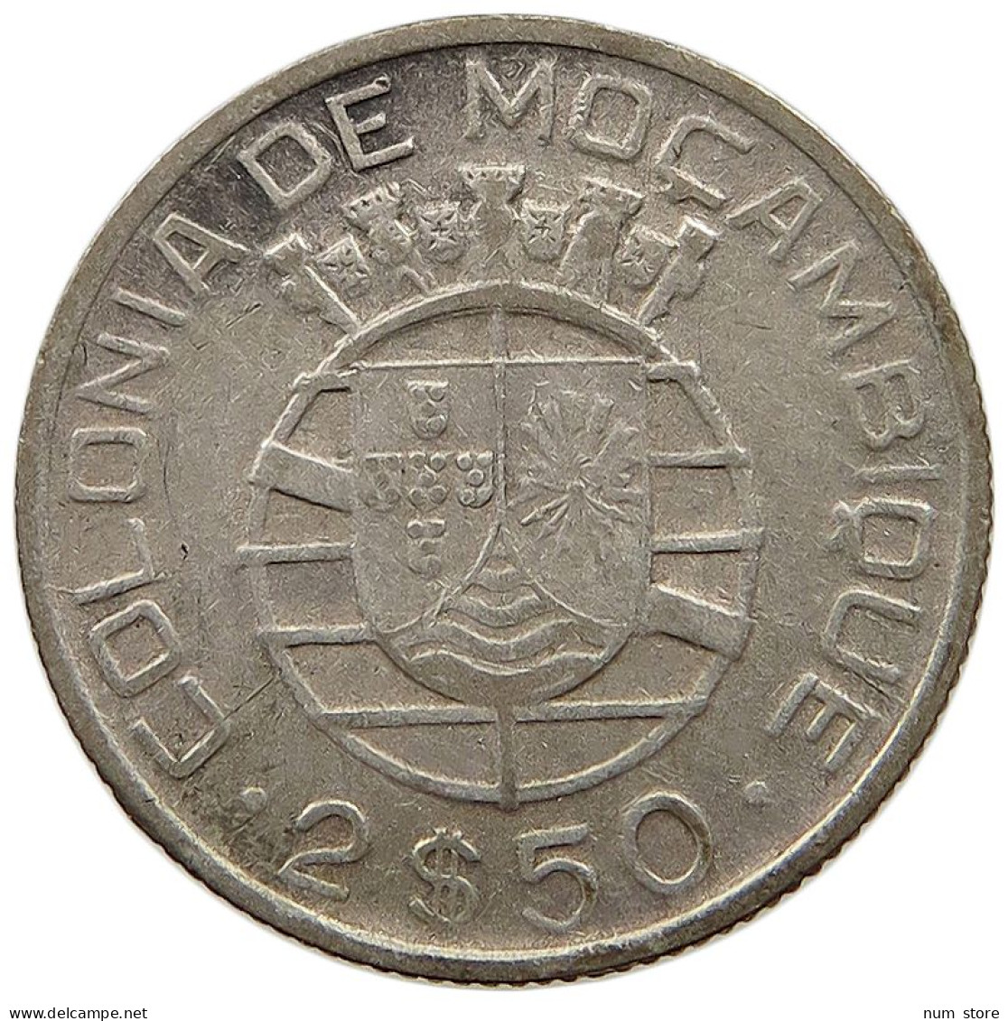 MOZAMBIQUE 2 1/2 ESCUDOS 1950  #t059 0433 - Mozambique