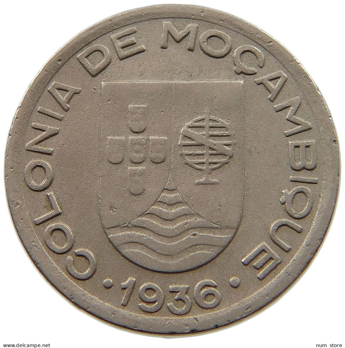 MOZAMBIQUE 50 CENTAVOS 1936 RARE #t059 0471 - Mosambik