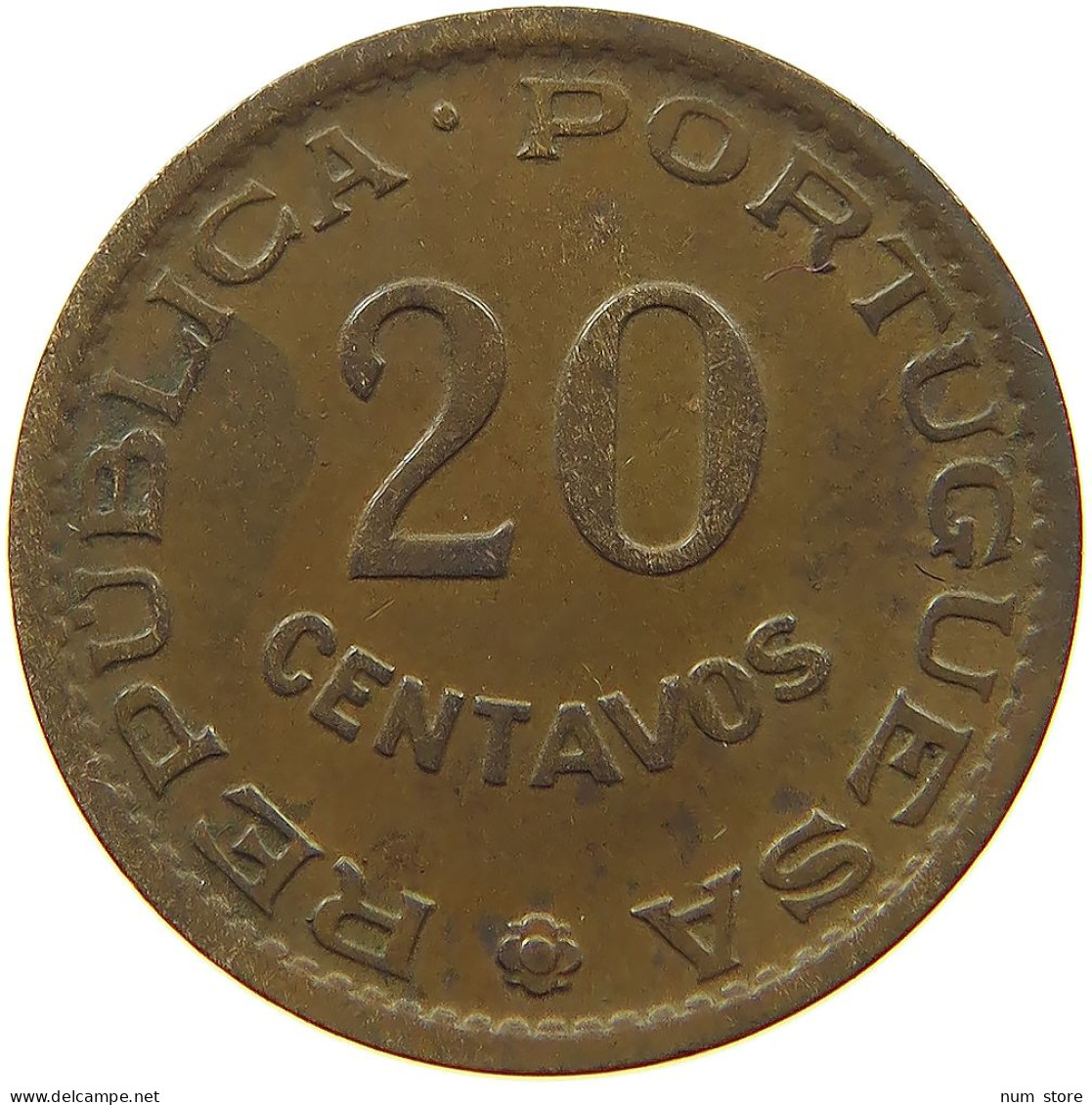 MOZAMBIQUE 20 CENTAVOS 1961  #s078 0903 - Mosambik