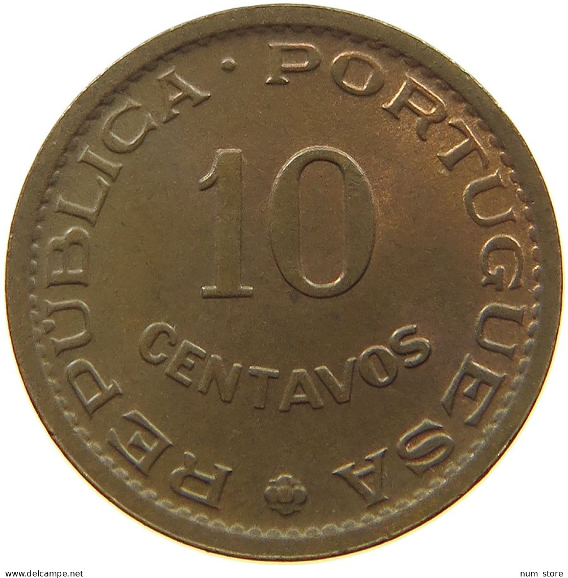 MOZAMBIQUE 10 CENTAVOS 1960  #s067 0503 - Mosambik