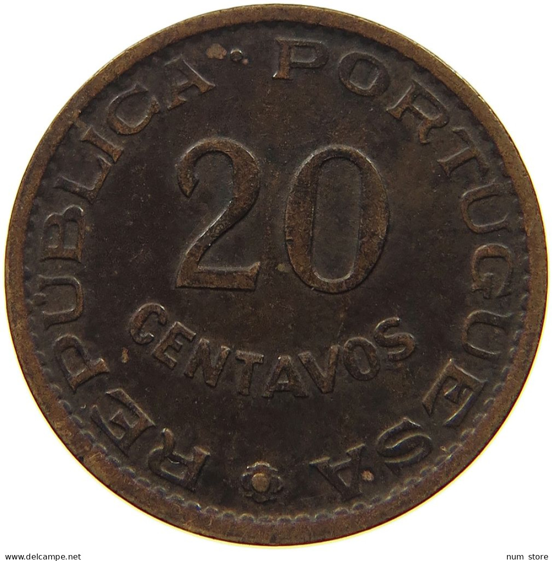 MOZAMBIQUE 20 CENTAVOS 1961  #s067 0431 - Mozambico