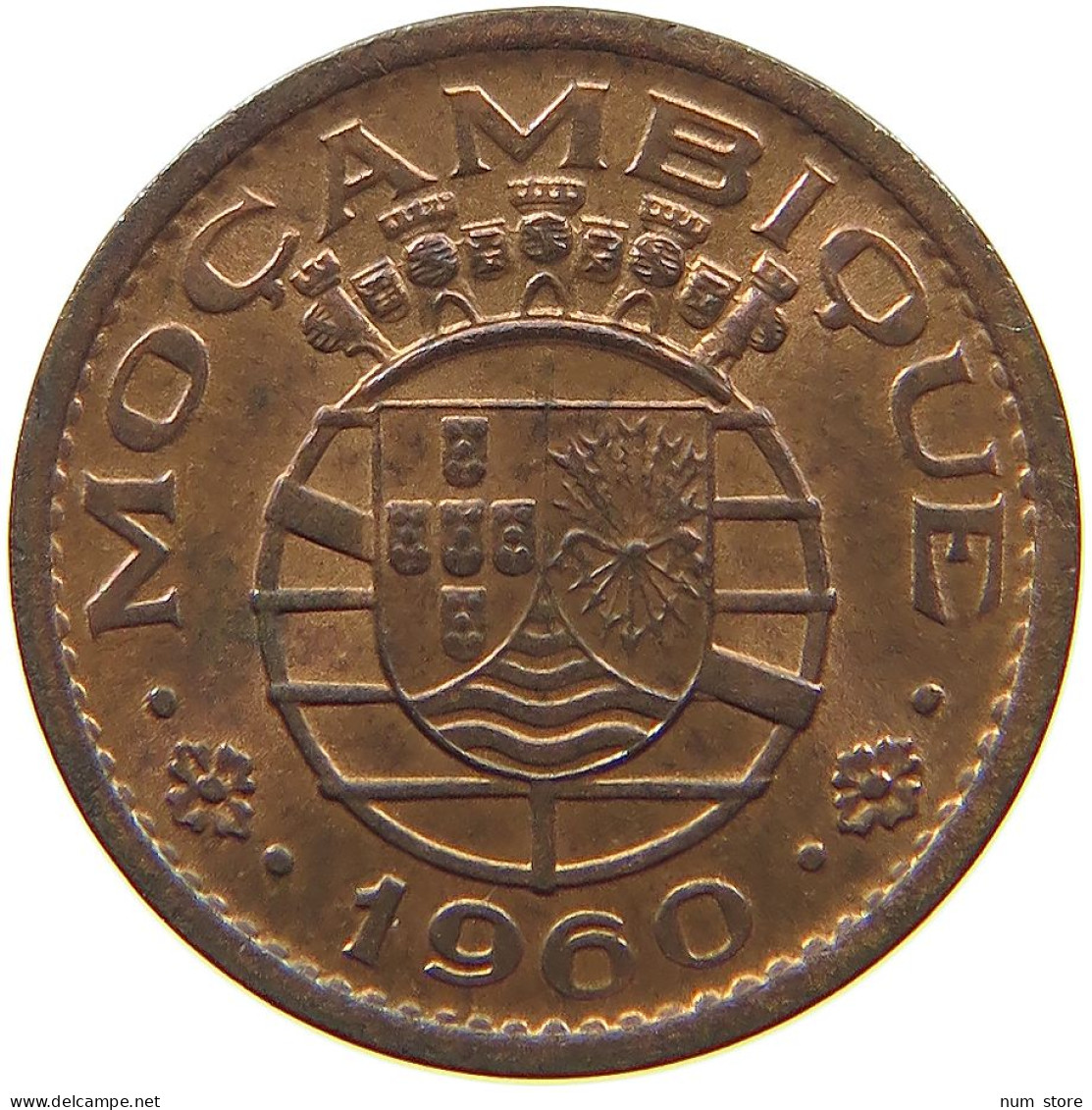 MOZAMBIQUE 10 CENTAVOS 1960  #s062 0537 - Mozambique