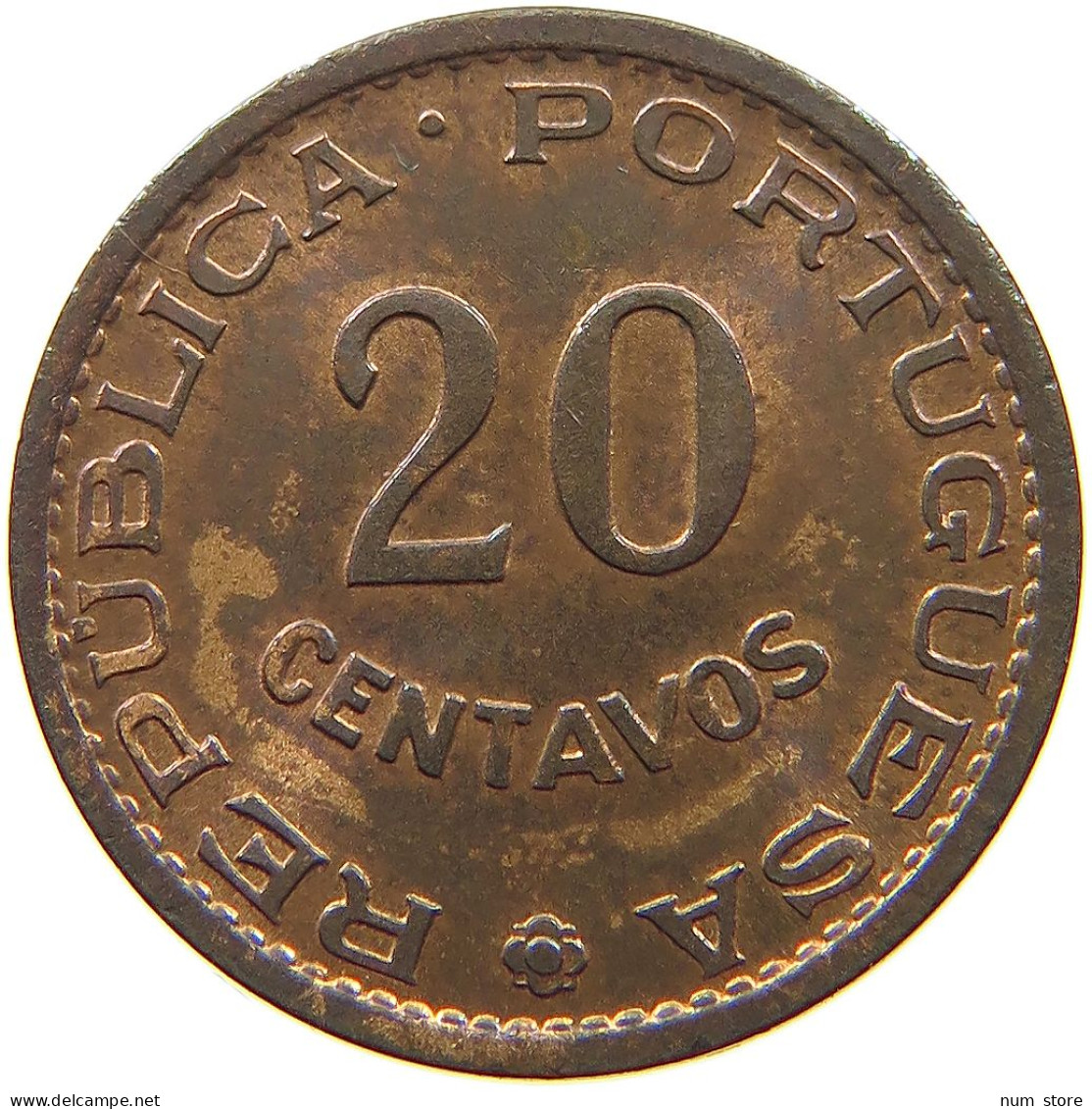 MOZAMBIQUE 20 CENTAVOS 1961  #s062 0489 - Mozambico