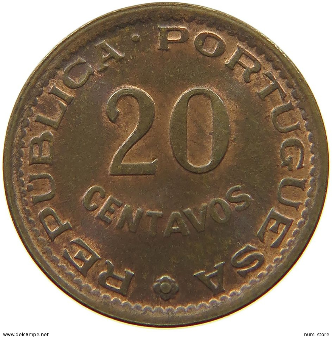 MOZAMBIQUE 20 CENTAVOS 1973  #s045 0153 - Mosambik