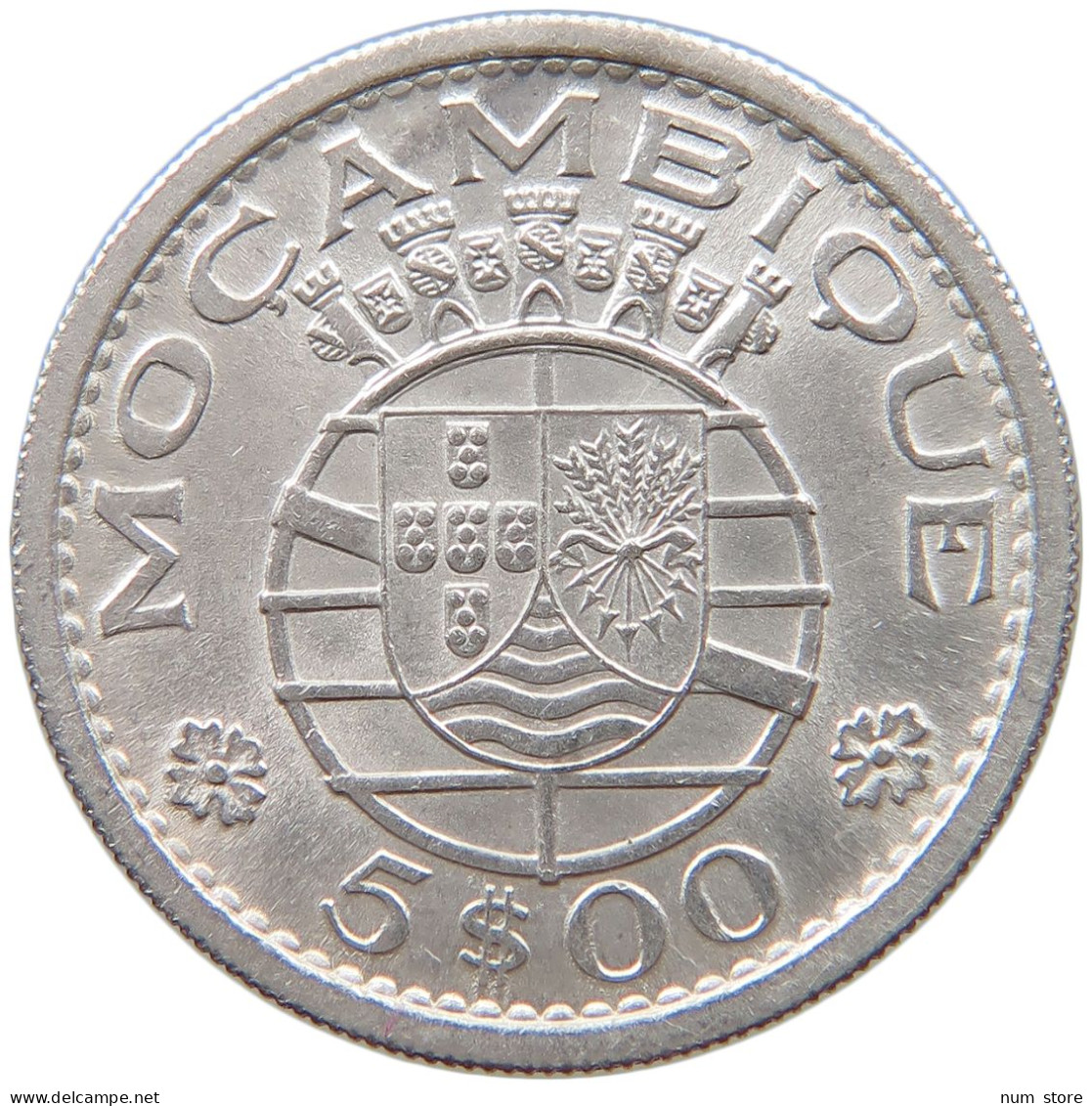 MOZAMBIQUE 5 ESCUDOS 1960  #s045 0123 - Mosambik