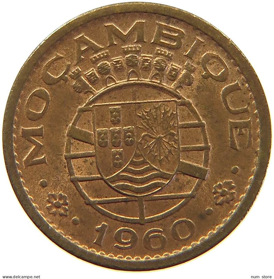 MOZAMBIQUE 10 CENTAVOS 1960  #s024 0183 - Mosambik