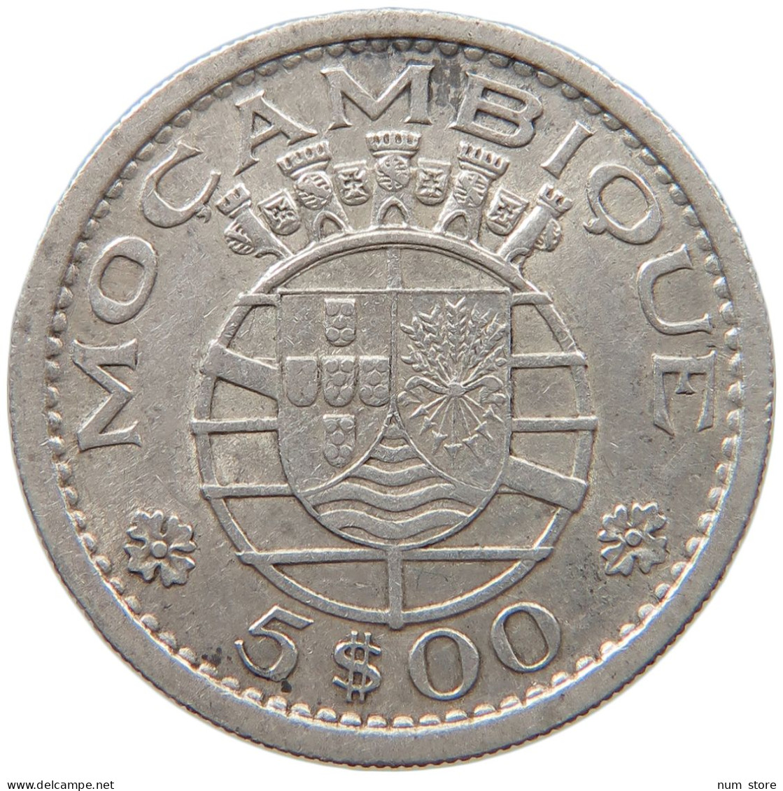 MOZAMBIQUE 5 ESCUDOS 1960  #s031 0083 - Mosambik