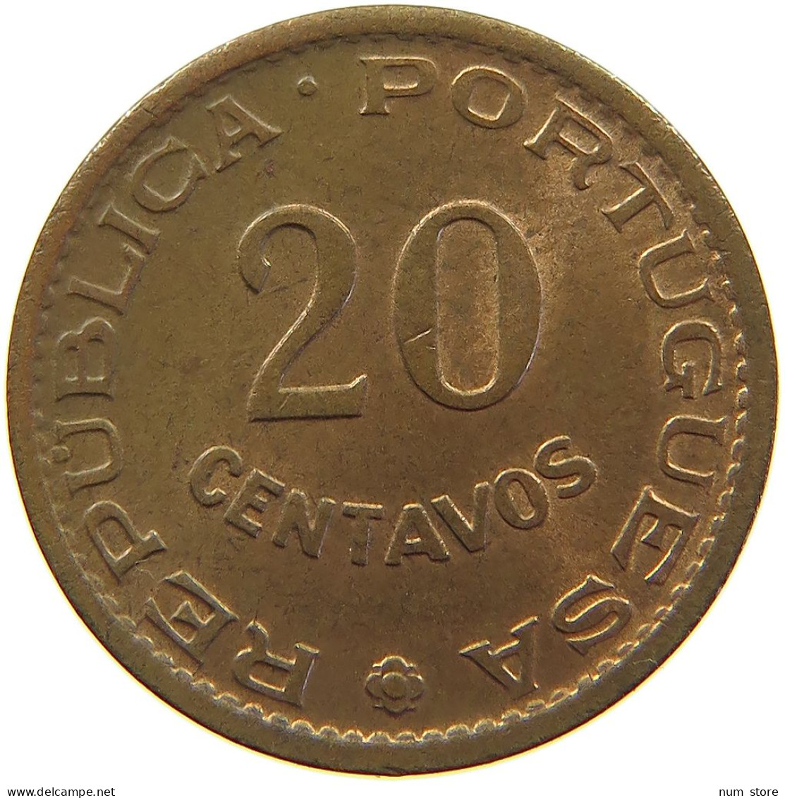 MOZAMBIQUE 20 CENTAVOS 1961  #s012 0189 - Mosambik