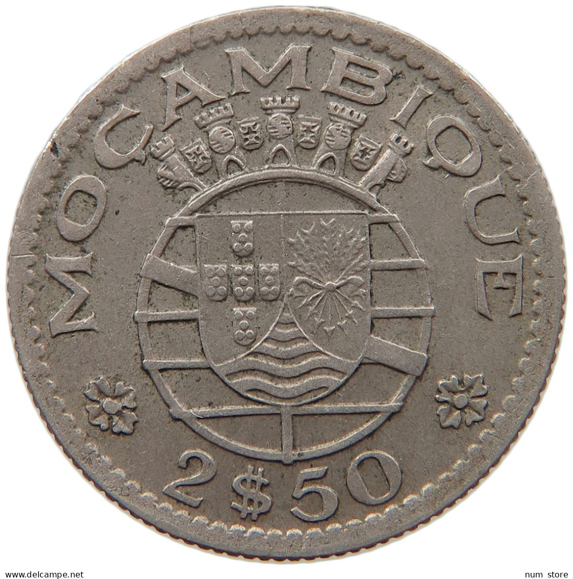 MOZAMBIQUE 2 1/2 ESCUDOS 1954  #s022 0013 - Mozambique