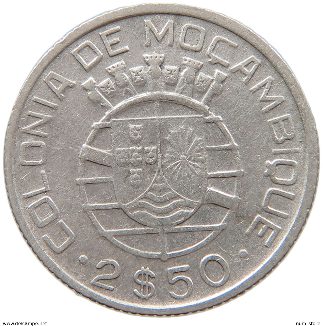 MOZAMBIQUE 2 1/2 ESCUDOS 1950  #s016 0343 - Mozambico