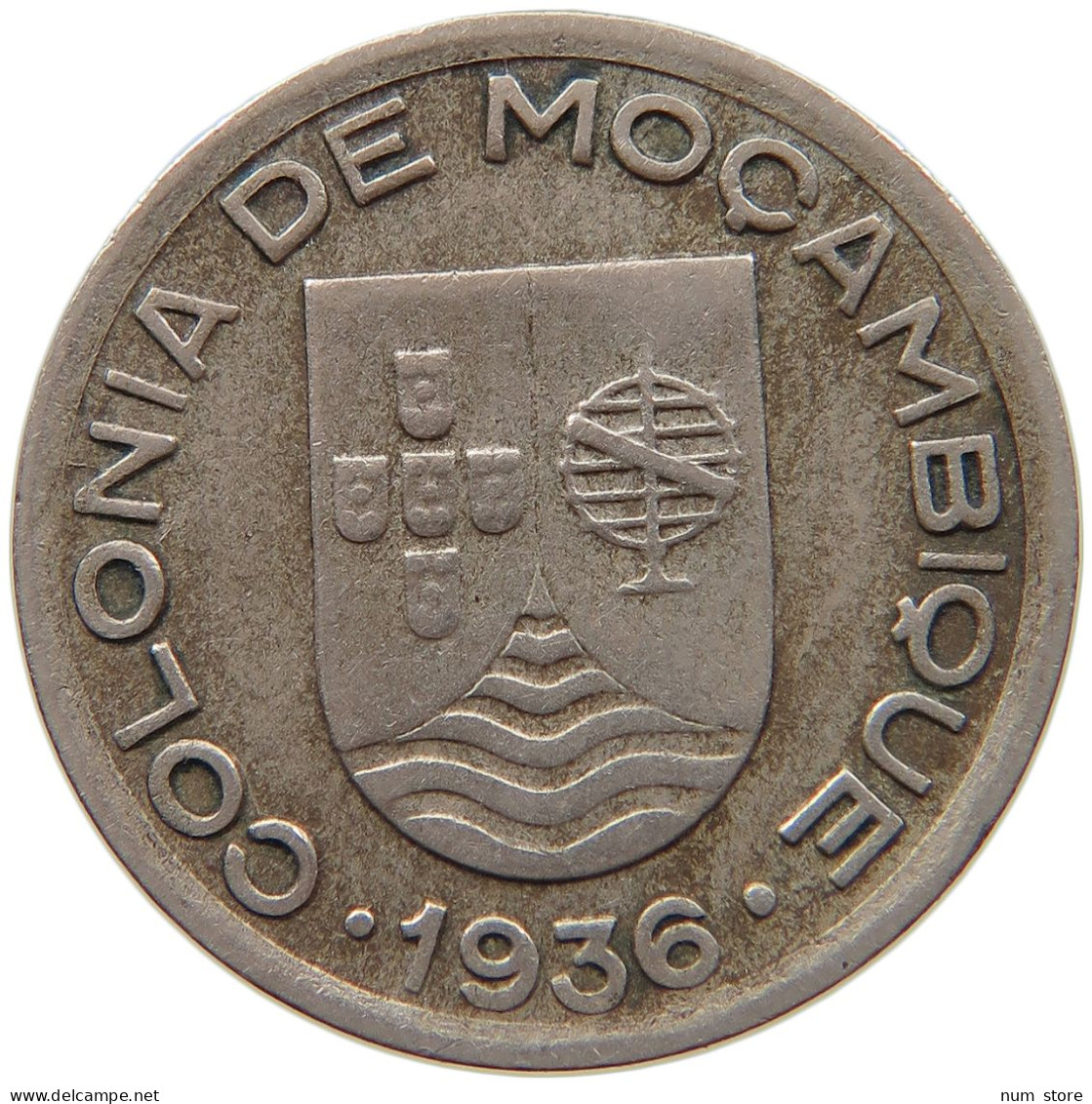 MOZAMBIQUE 50 CENTAVOS 1936  #s008 0397 - Mozambico