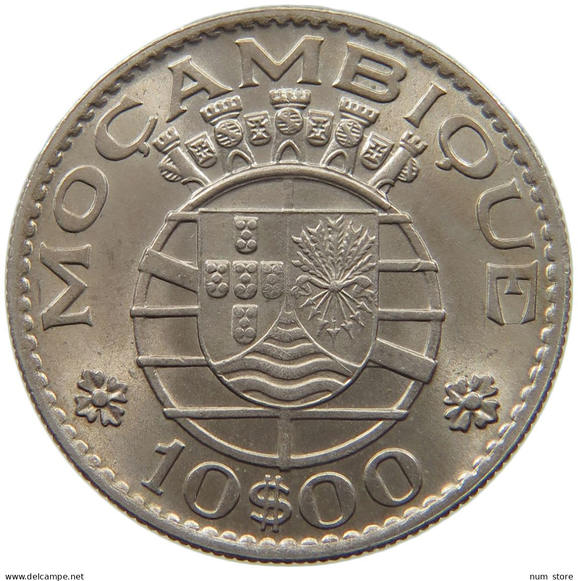 MOZAMBIQUE 10 ESCUDOS 1974  #c080 0091 - Mosambik