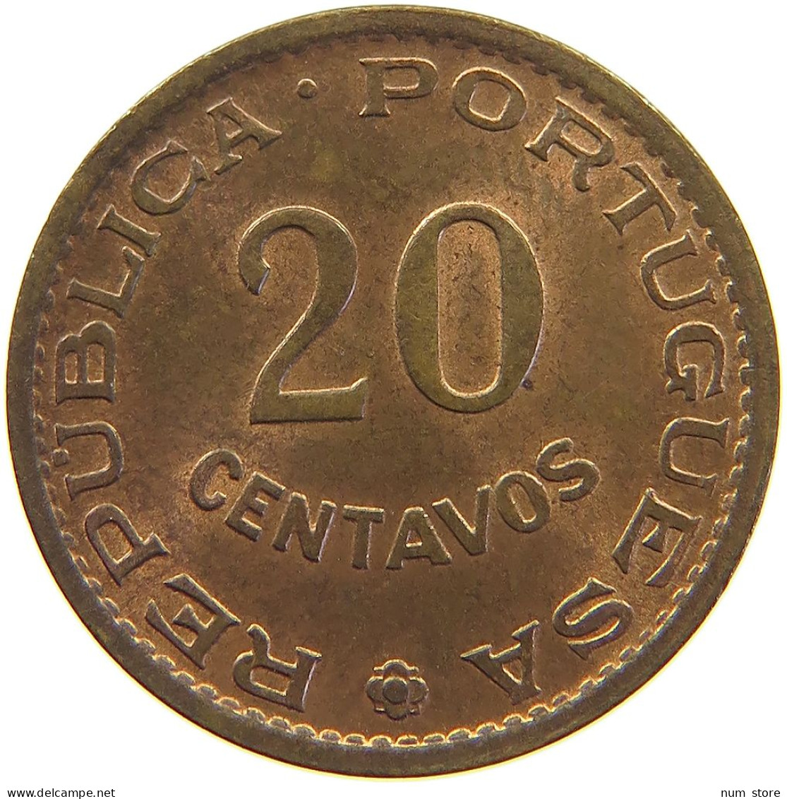 MOZAMBIQUE 20 CENTAVOS 1961  #c016 0561 - Mozambique