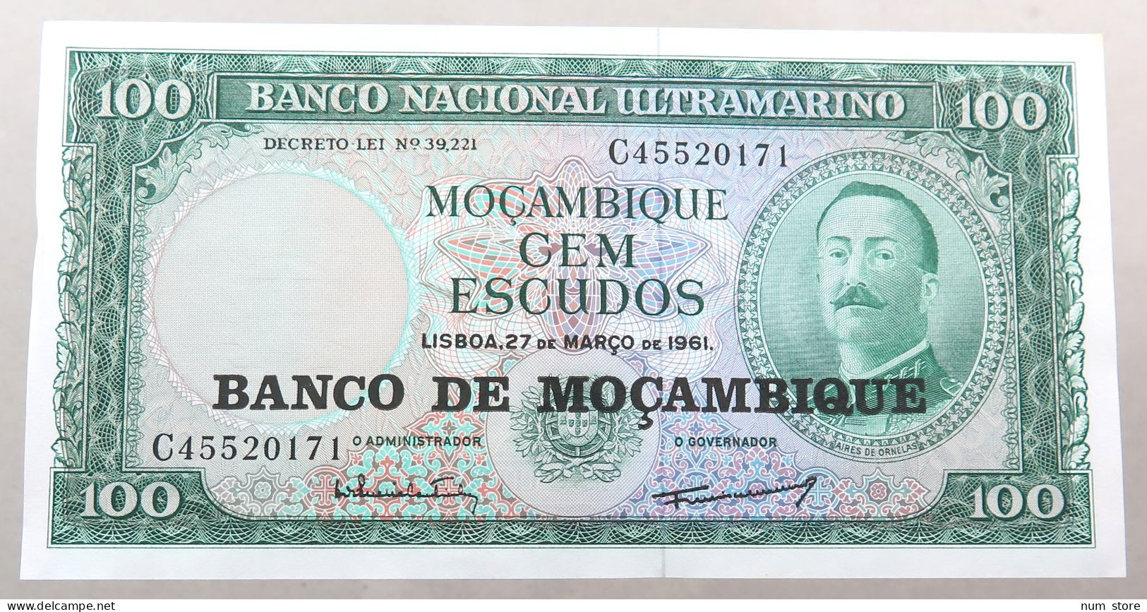 MOZAMBIQUE 100 ESCUDOS 1961  #alb050 0433 - Mozambique