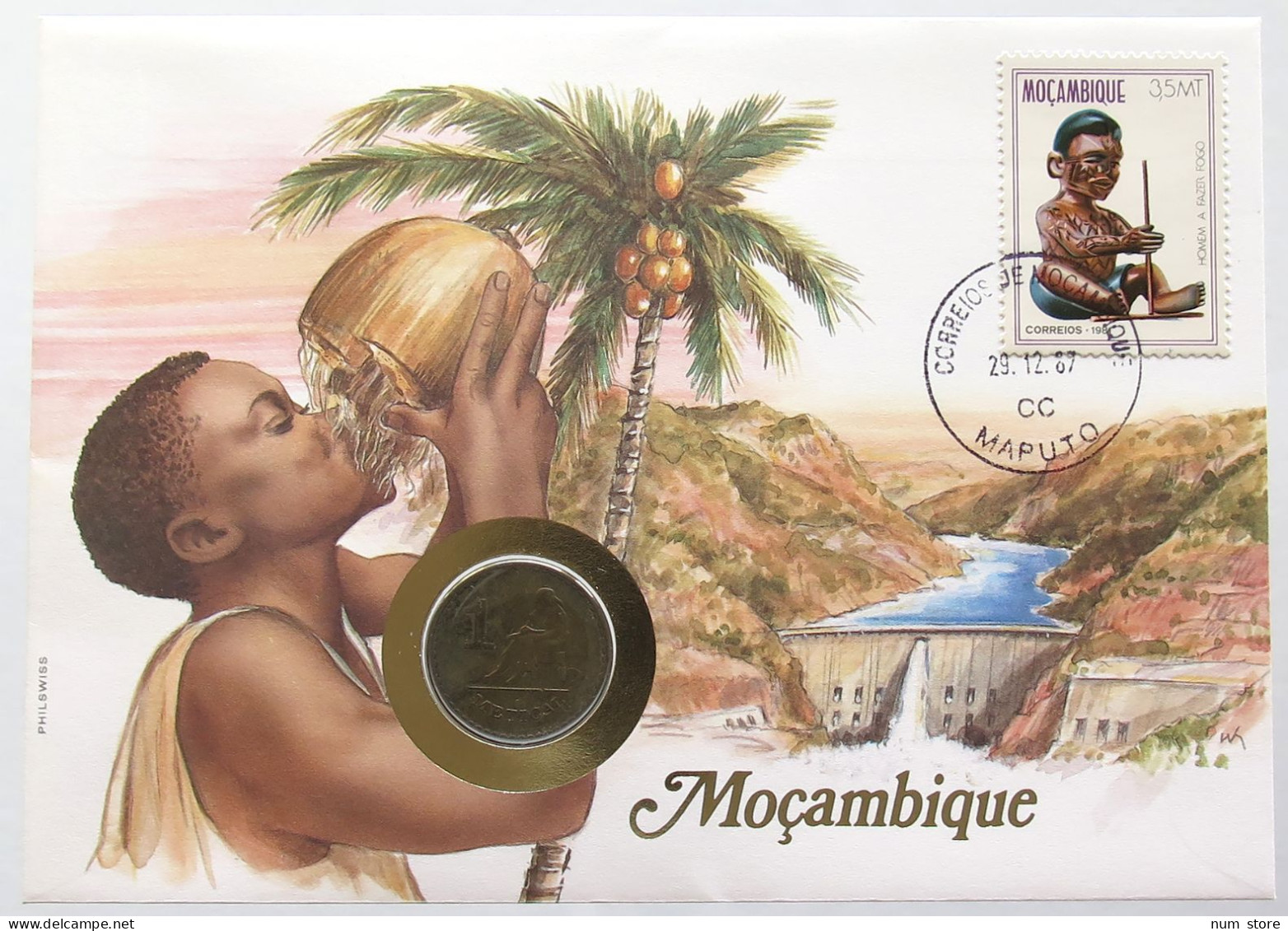 MOZAMBIQUE STATIONERY METICAL 1982  #bs18 0023 - Mosambik